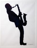 Untitled (Man Playing a Saxophone)
