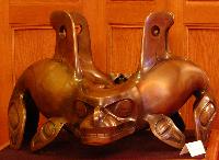 Untitled (Double Killer Whale Bronze Sculpture)