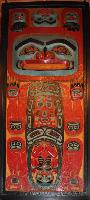 Untitled (Tlingit style Brown Bear and Human Panel)