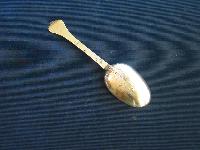 English Silver Lace-back Spoon