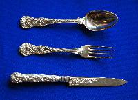 English Silver Suite of Cutlery