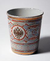 Russian Enameled Copper Beaker
