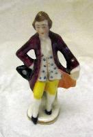 Chelsea figurine; Gentleman Red Coat