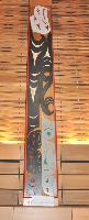 House Beam Design for Ceremonial Hall (Eagle with salmon, black/gray)
