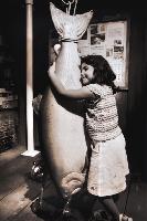 Alexandra Hunter Hugs Chinook Salmon