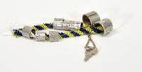 Pigeon Tag Bracelet with Key