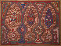 Red Mola with Repeating Pattern