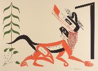Untitled (Crawling Wolf)