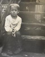 Blonde Boy on Steps