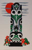 Frog and Raven Totem