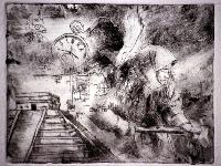 Untitled (Mayan Temple and Labourer)