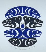 Coast Salish Spindle Whorl Swanisit Brings Salmon
