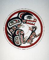 Haida Bear and Cub in Den