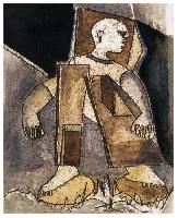 Untitled (Figure and Geometric Shapes)