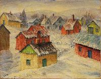 Untitled (Village Winter Scene)