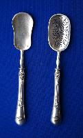 French Silver Butter Spade and Sifter Spoon