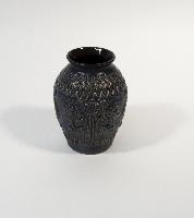 Untitled (Blue Vase with Peacocks)
