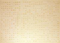 Landscape in a Series of Five Prints With a Grid Components Reduced by Chance Operations (Series 2/4 Warm White)
