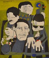 Untitled (Four Figures Sax, Piano, Bass)