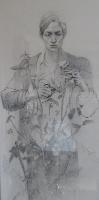 Untitled (Self-Portrait, Cutting Rose)