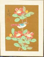 Untitled (Bird and flowers)