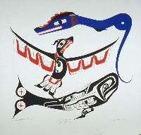 Sea Serpent Thunderbird And Whale