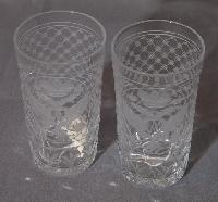 Russian Engraved Glass Beaker