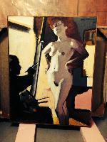 Untitled (Nude wth Artist in Studio)