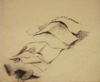 Untitled (Figure Under Papers)