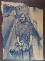 Untitled (Man with Child and Dog)