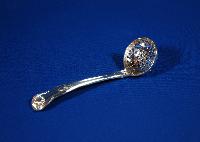 English Silver Sugar Sifter Spoon