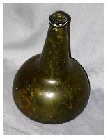 Untitled (17th C. Green Glass Flagon)