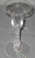 English Opaque White Twist Drinking Glass