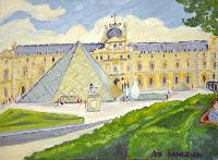 Musée de Louvre and Pei's Pyramid