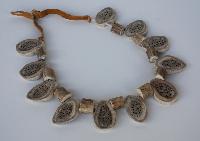 Untitled (Antler Necklace with Leather Fastener)