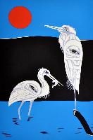Full Moon Egret