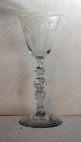 Etched Wine Glass