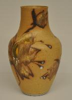 Porcelain Vase with Abstract Floral Motifs