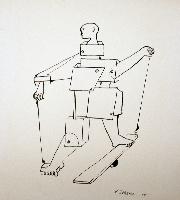 Untitled (Single Figure, Line Drawing)