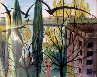 Untitled (Building and Birds)