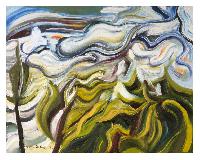 Wind and Cloud Over Mountain Top