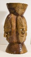 Carved Sculpture with 4 Heads