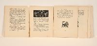 Book pages from Vielles choses vielles gens by Georges Bouchard with woodblock illustrations by Edwin H. Holgate