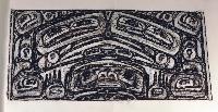 Charcoal rubbing of Haida design