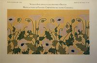 Untitled (Scuola D'Arte Applicata Alle Industrie in Siracusa; design with poppy plant motif)