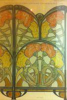 Untitled (firescreen executed in wrought iron and glass)