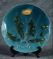 Untitled (Turquoise Majolica Plate)