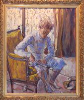 Escrimer Assis (Seated Fencer)