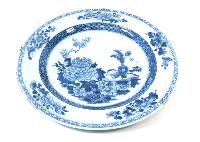 Blue and White China Plate