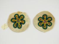 Round Beaded Leather
